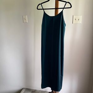 SPIEZ soft 100% polyester teal dress.